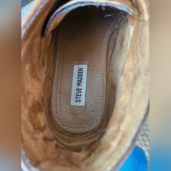 Steve Madden Men's Breemer Chelsea Boot Tan Leather 8M - Picture 8 of 12